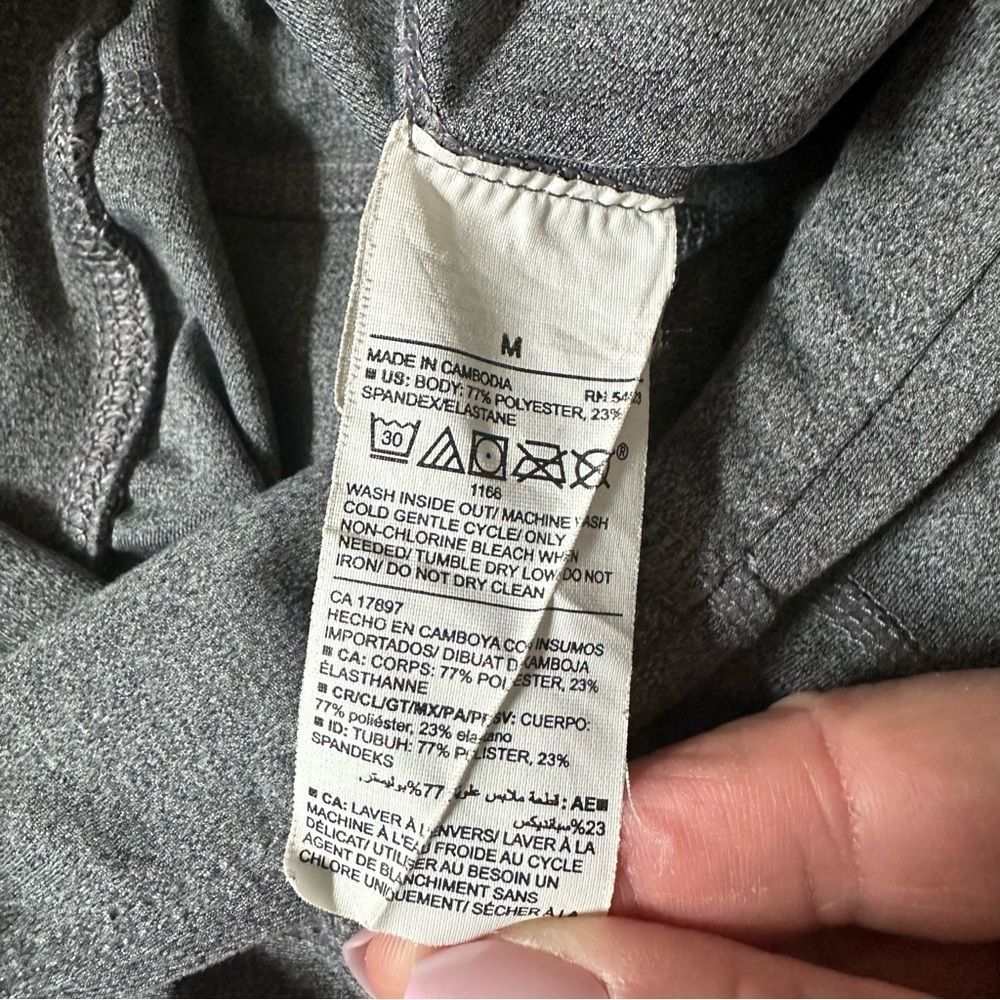 Old Navy Active Powersoft Go-Dry Heather Gray High Rise Legging Joggers Medium - Picture 10 of 11